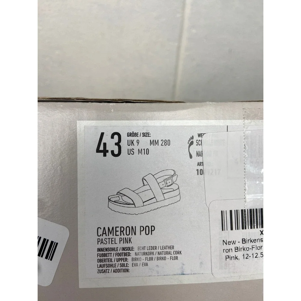 NIB Papillio Cameron Pop Platform Sandals Pastel‎ Pink Adjustable US M10 Narrow